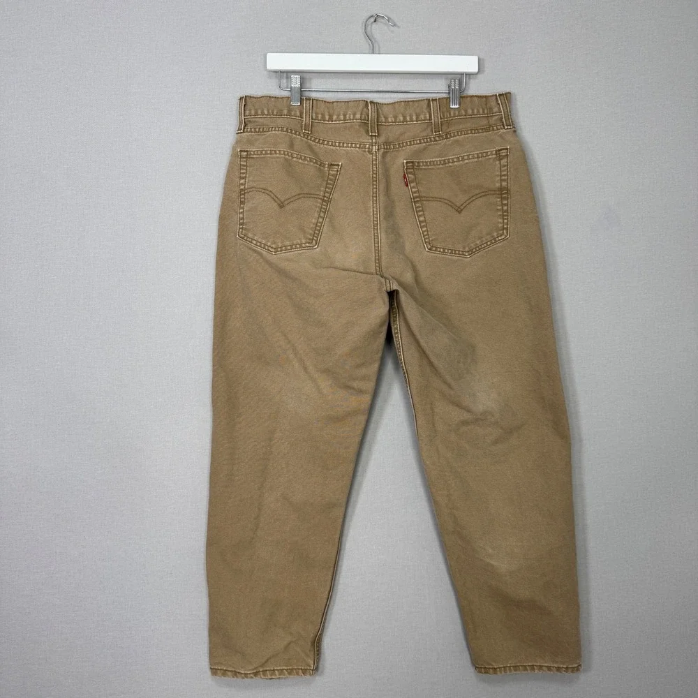 Levi's 550 '92 Relaxed Taper Fit Jean Mens 38x30 Brown Denim Workwear Streetwear